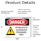 Signmission Operation By Authorized Personnel Only Danger Sign, Vinyl Decal, 10in W x 7in L, 2PK OS-2PACK-DS-D-710-L-1510 - alternate 7